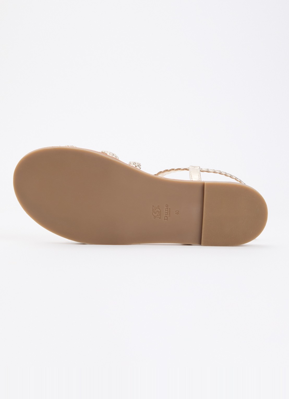 Dune London Laite sandaal met metallic finish - detail 5 goud