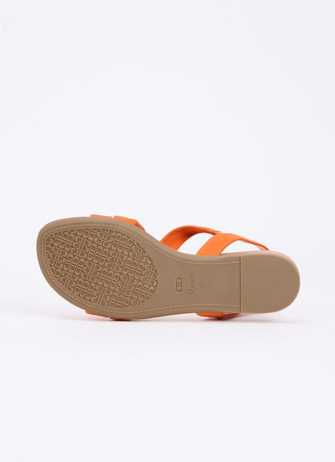 Dune London Landies sandaal van nubuck - detail 4 orange