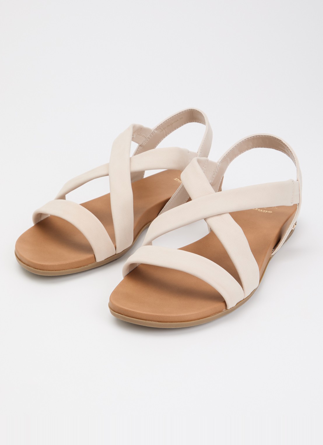 Dune London Landies sandaal van nubuck - detail 3 creme