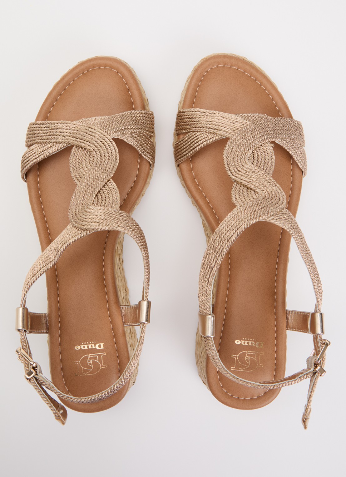 Dune London Laylah sleehak met metallic finish - detail 4 goud