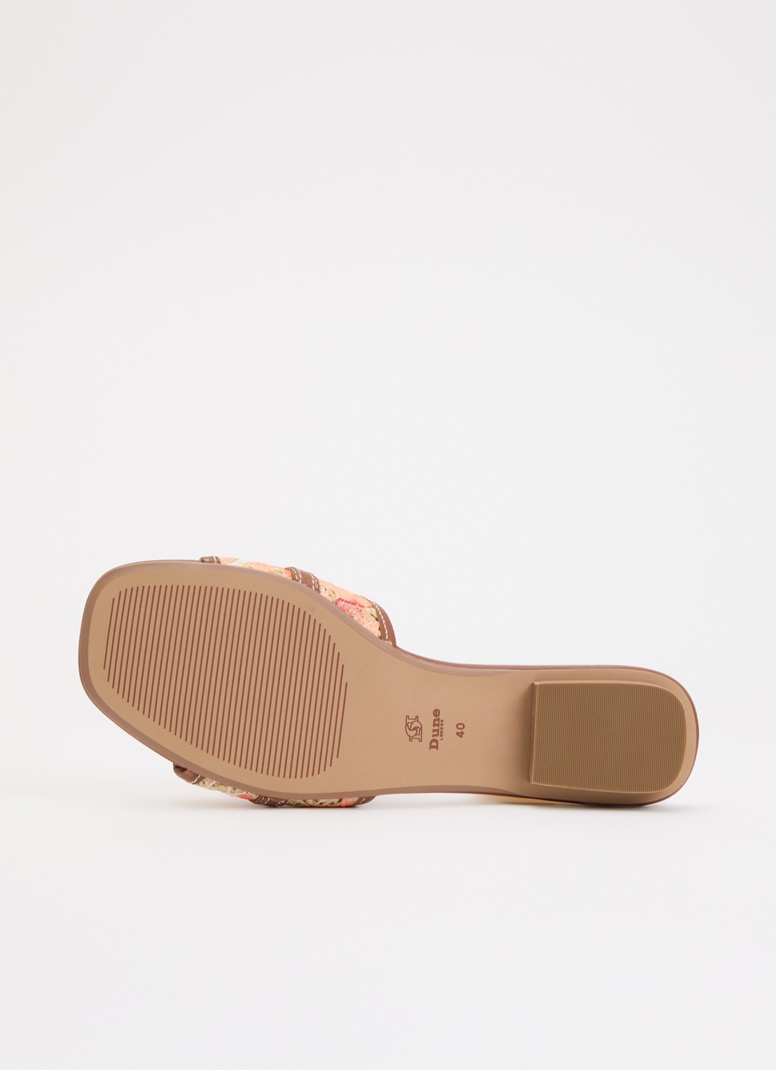 Dune London Leti sandaal met leren details - detail 4 orange