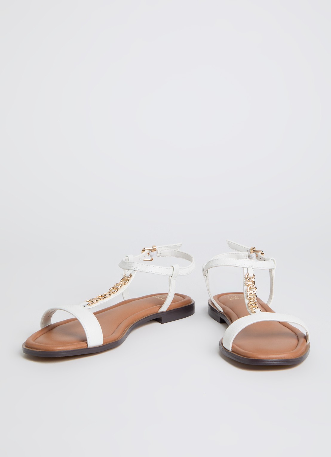 Dune London Lollipops sandaal van leer - detail 3 wit