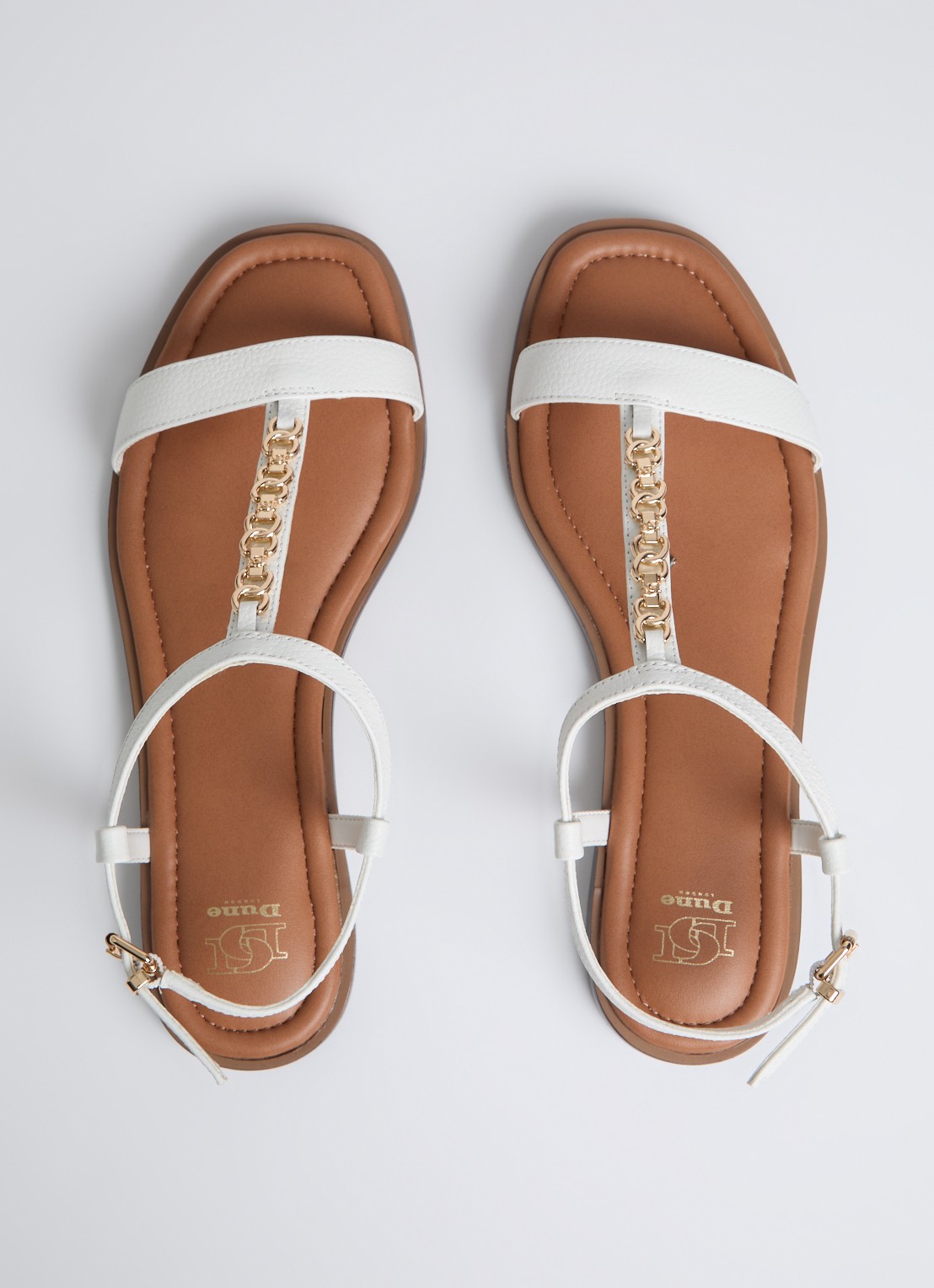 Dune London Lollipops sandaal van leer - detail 4 wit