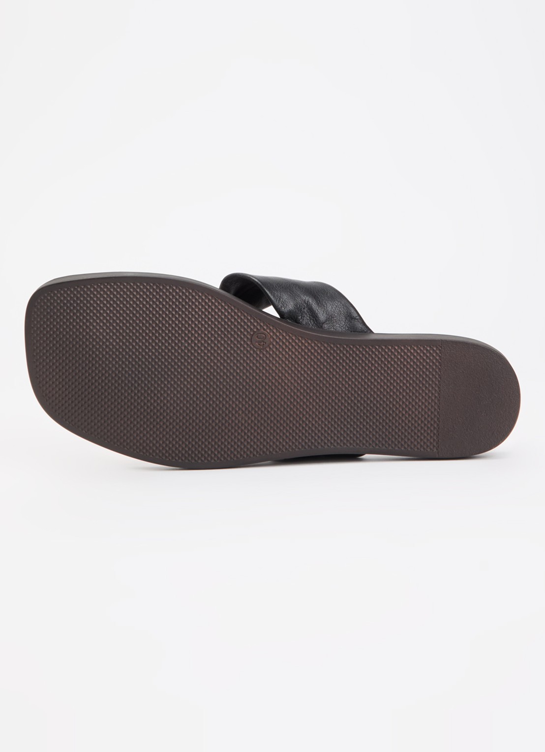 Dune London Looks slipper van leer - detail 4 zwart