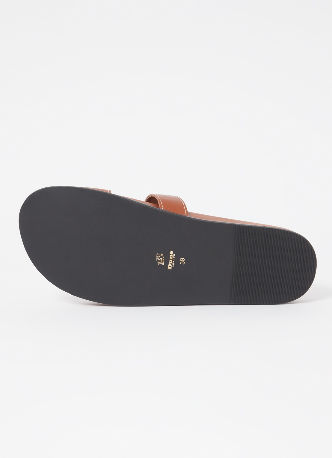 Dune London Loupa slipper van leer - detail 5 bruin
