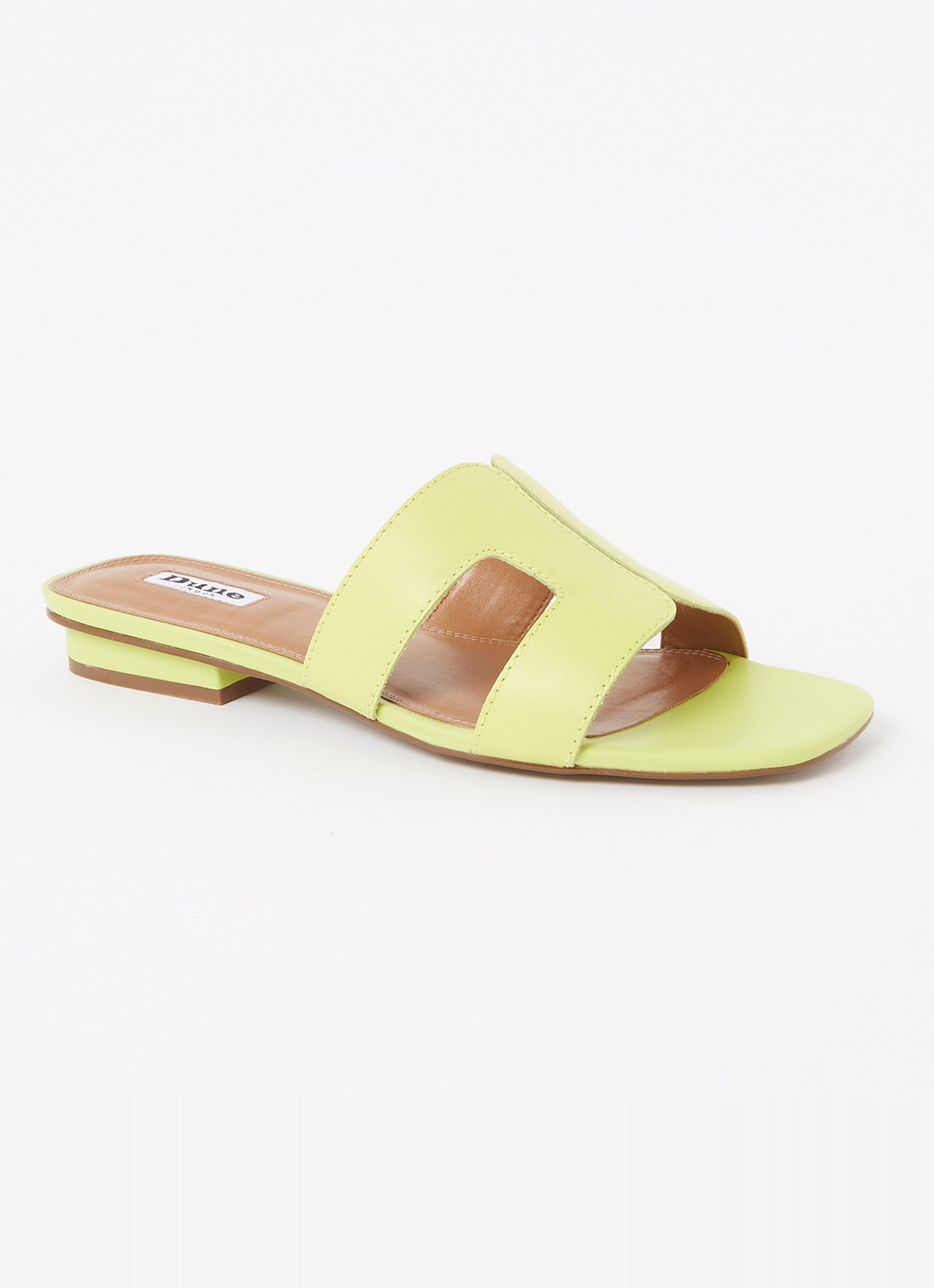 Dune London Loupe sandaal - voorkant lime