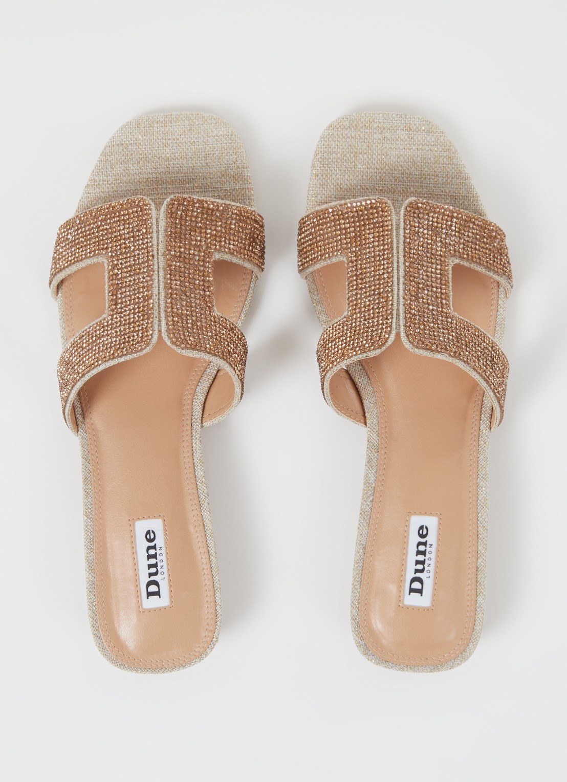 Dune London Loupe sandaal - detail 3 goud