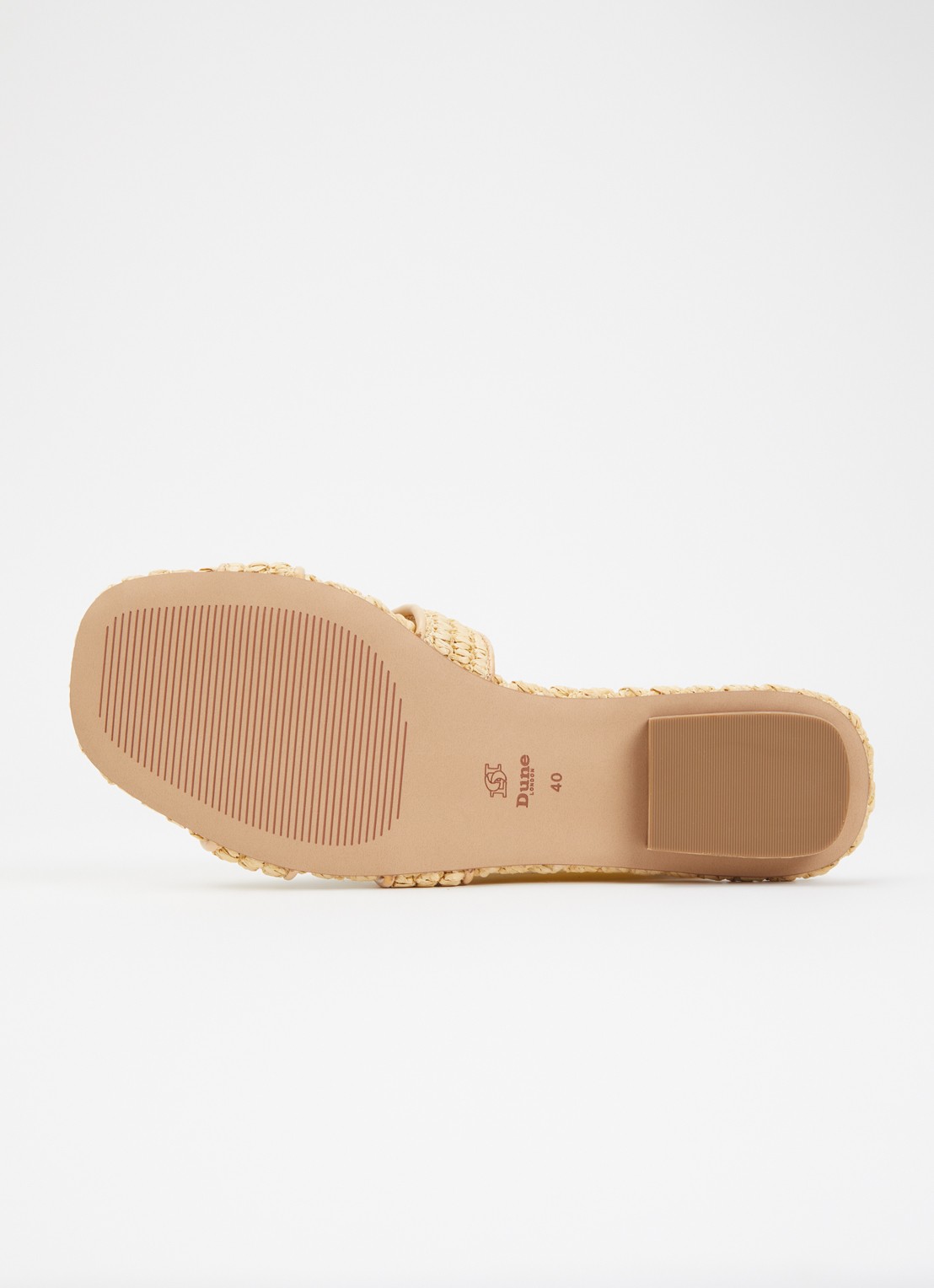 Dune London Loupes slipper van leer - detail 4 naturel