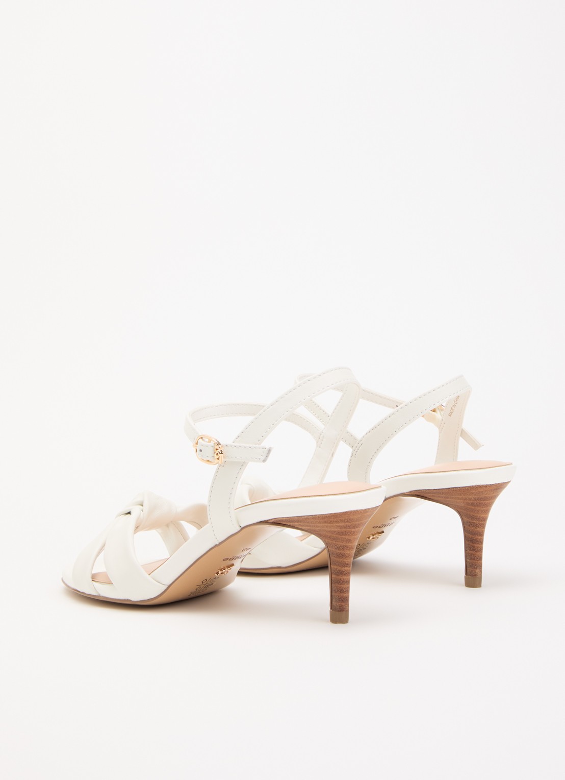 Dune London Madisons sandalette van leer - achterkant wit