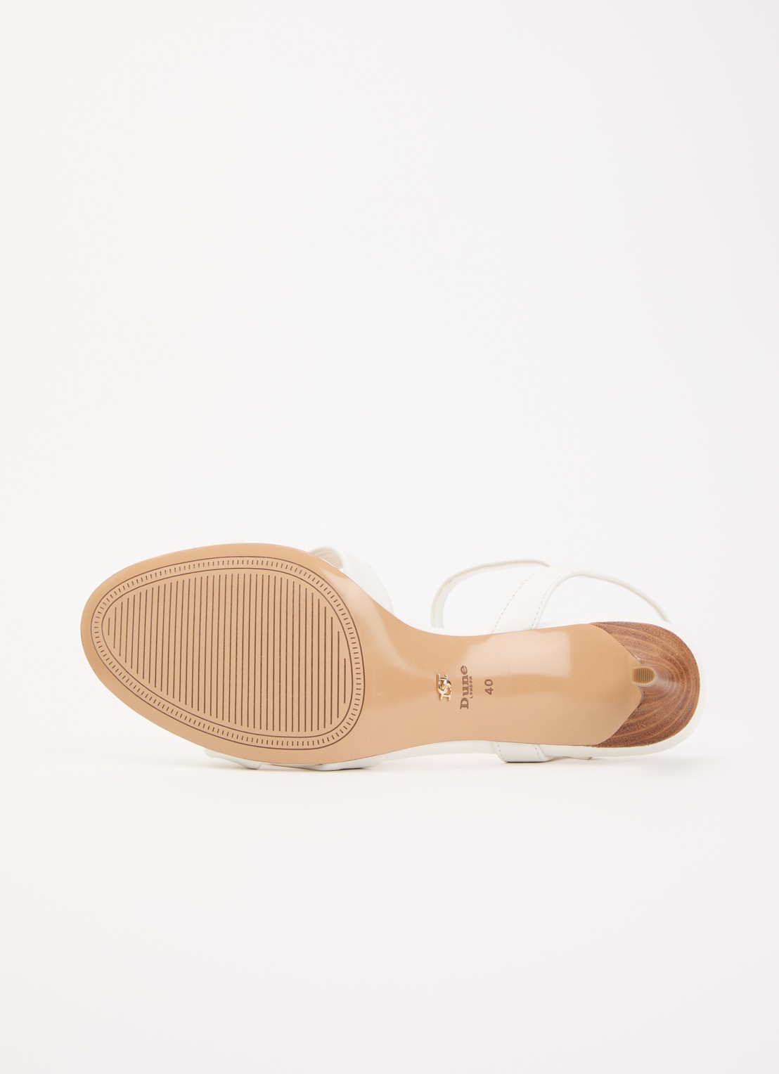 Dune London Madisons sandalette van leer - detail 5 wit