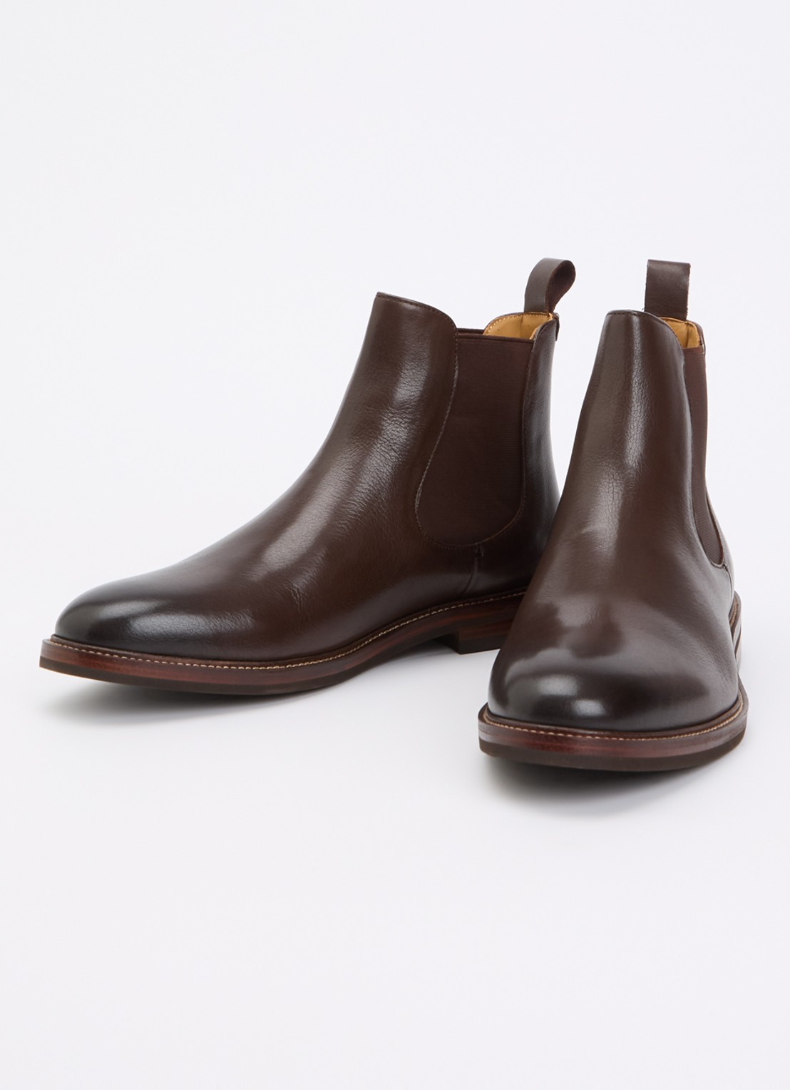 Dune London Maisen chelsea boot van leer - detail 3 bruin