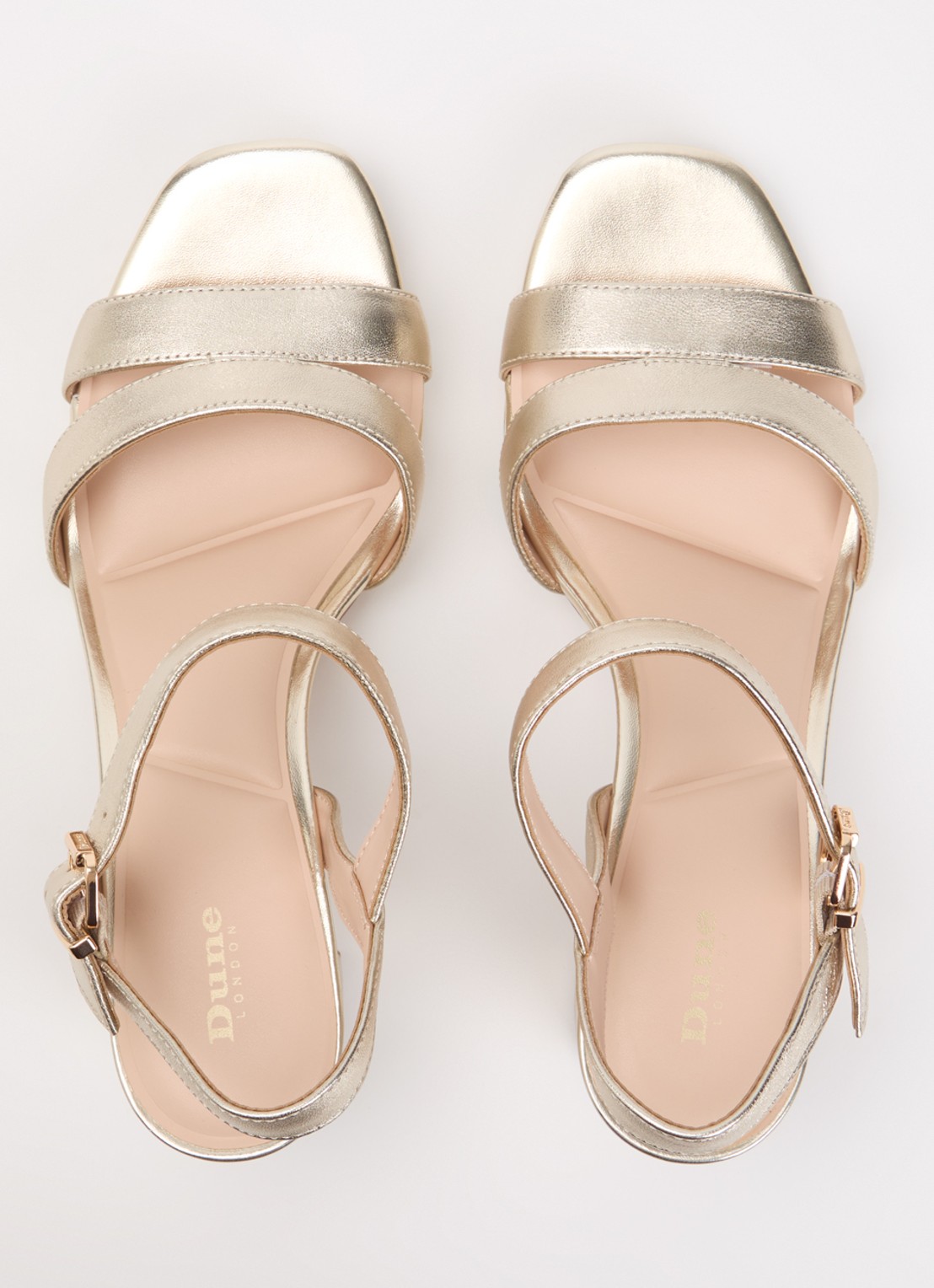Dune London Manifesting sandalette - detail 3 goud - plain