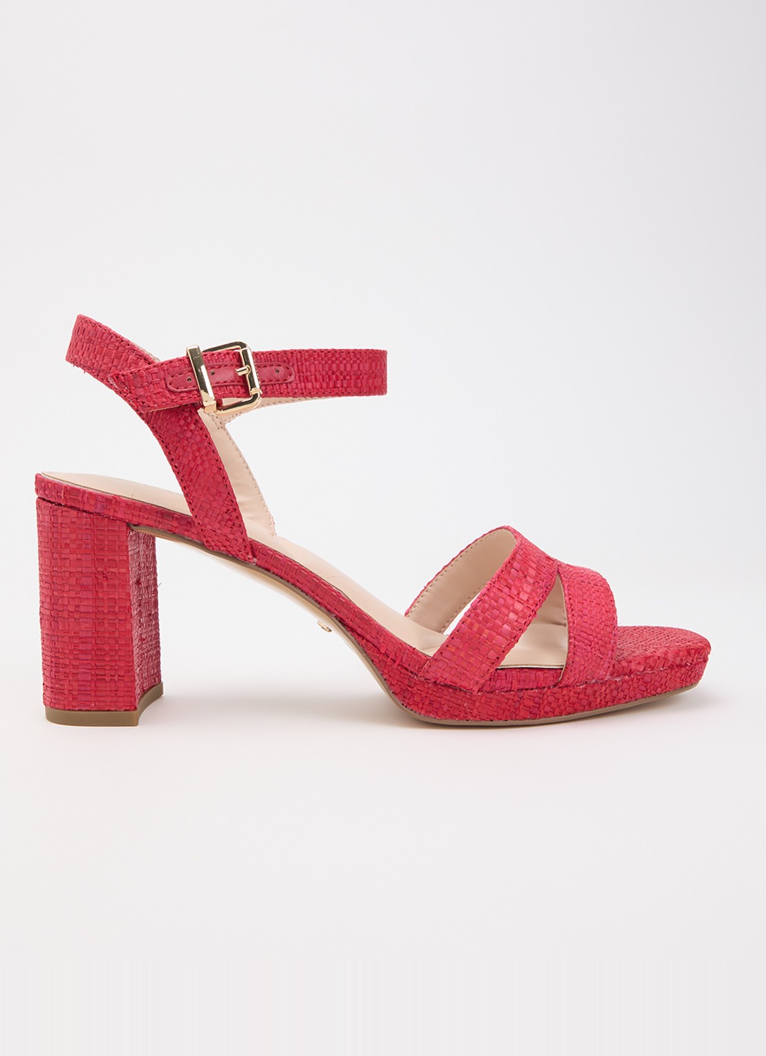 Dune London Manifesting sandalette - voorkant 5 rood