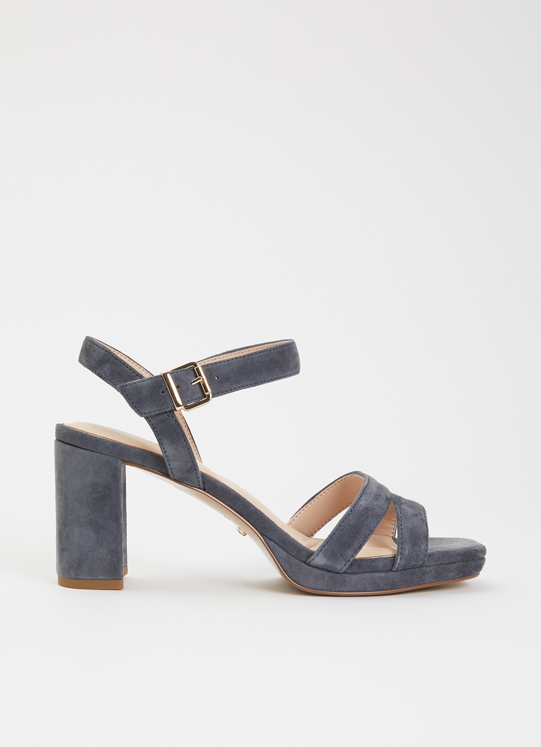 Dune London Manifesting sandalette - voorkant 2 middengrijs