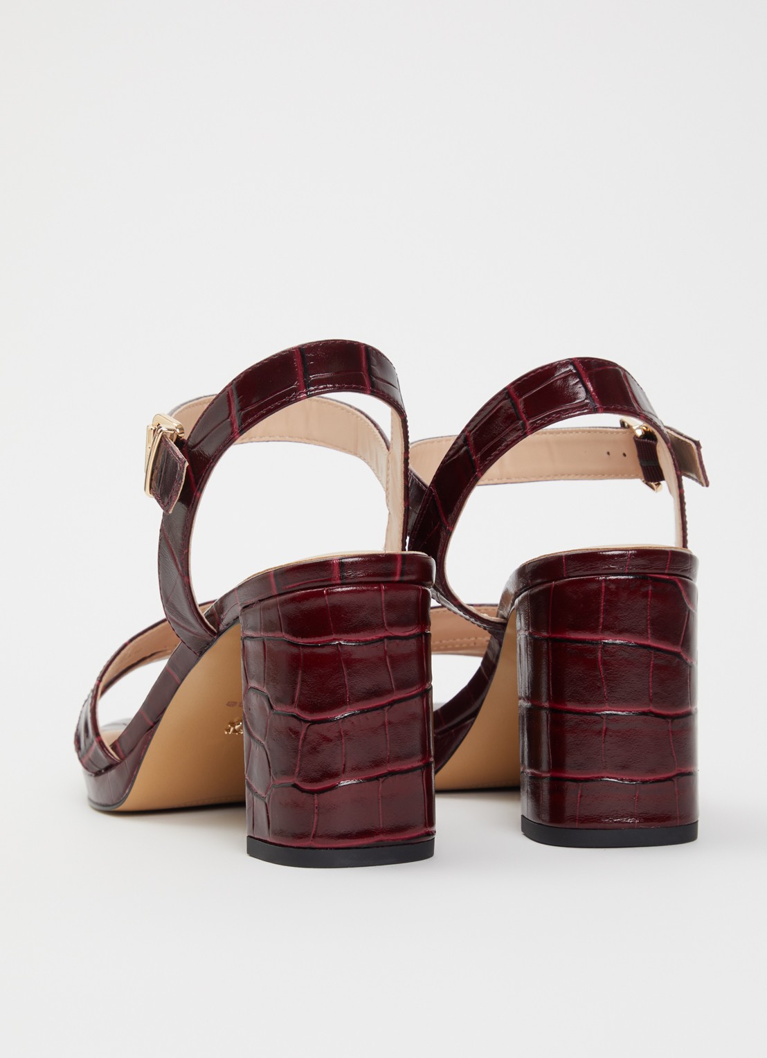 Dune London Manifesting sandalette - achterkant 5 bordeauxrood