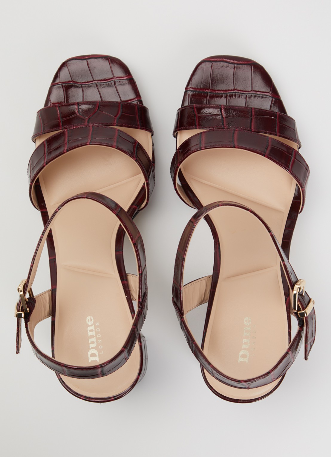 Dune London Manifesting sandalette - detail 3 bordeauxrood