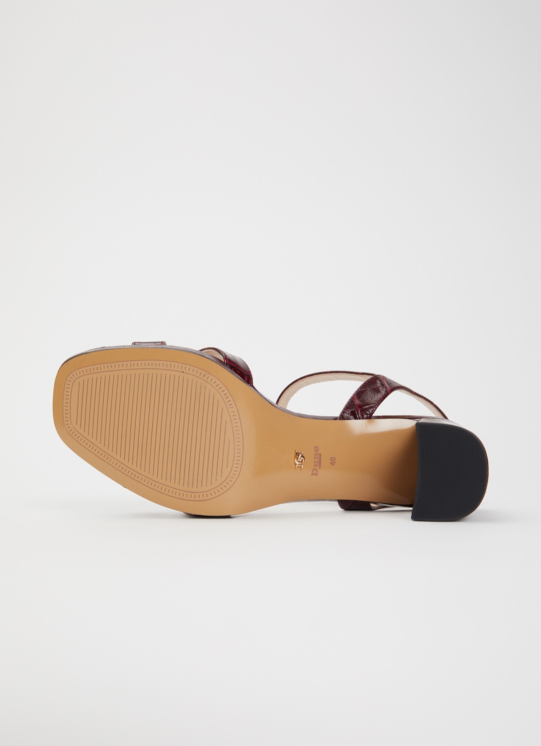 Dune London Manifesting sandalette - detail 4 bordeauxrood