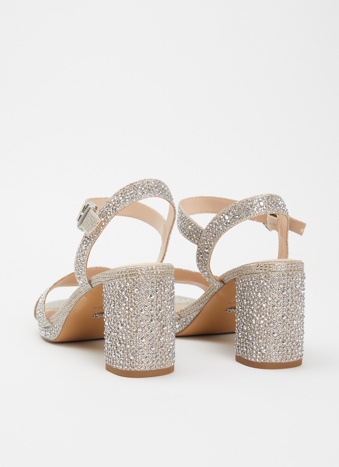 Dune London Manifesting sandalette - achterkant 2 metallic