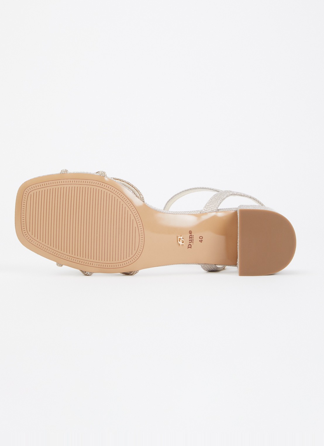 Dune London Marvelousness sandalette met strass - detail 4 goud
