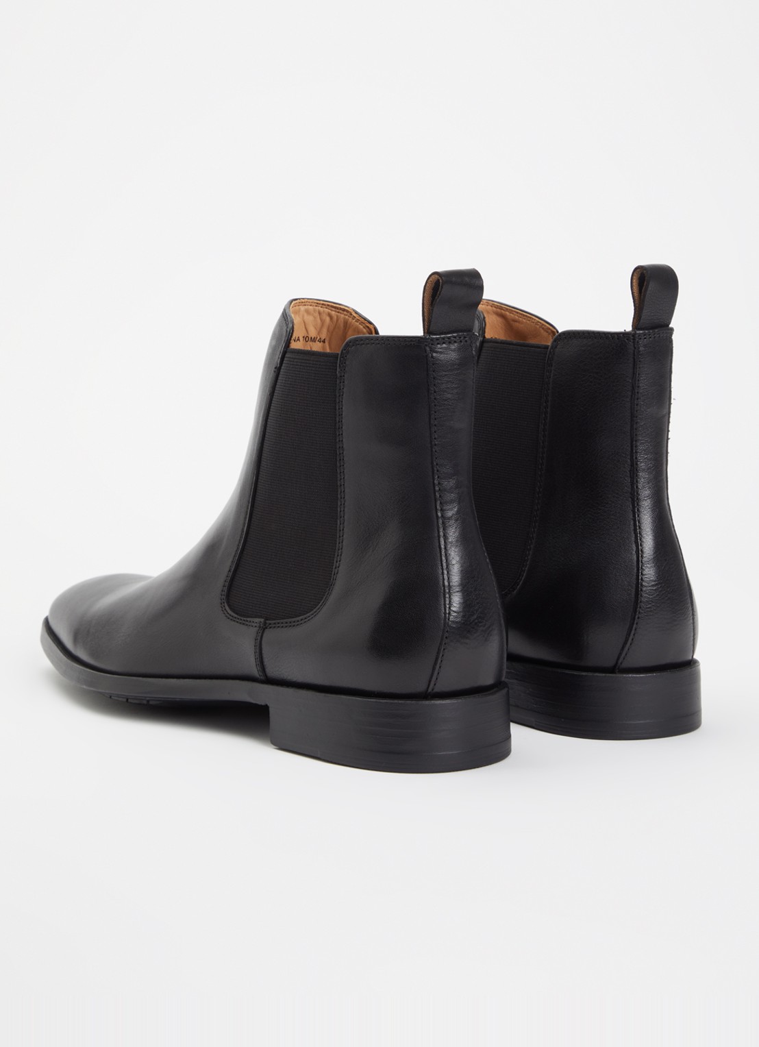 Dune London Matchin chelsea boot van leer - achterkant 4 zwart