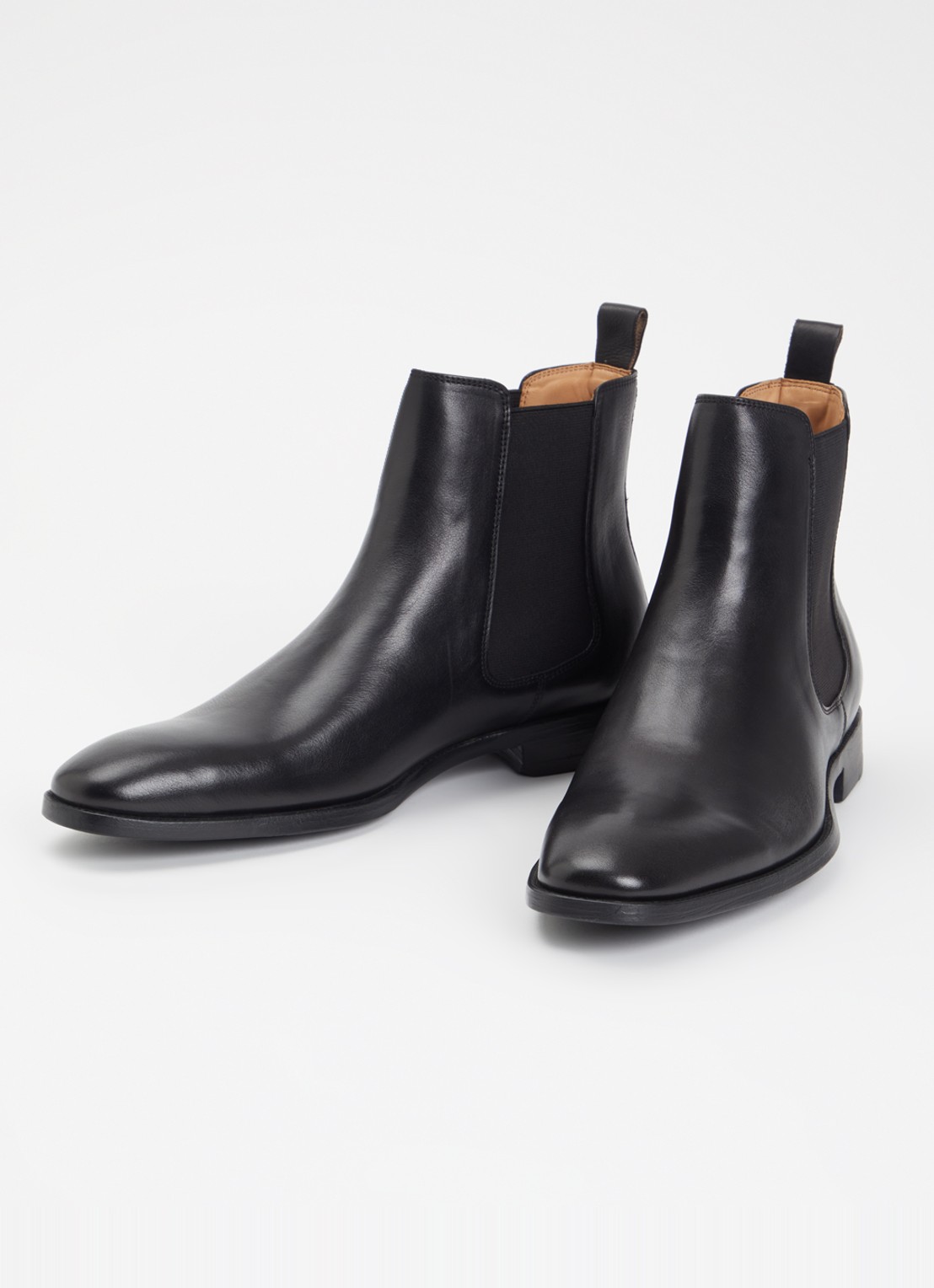 Dune London Matchin chelsea boot van leer - detail 2 zwart