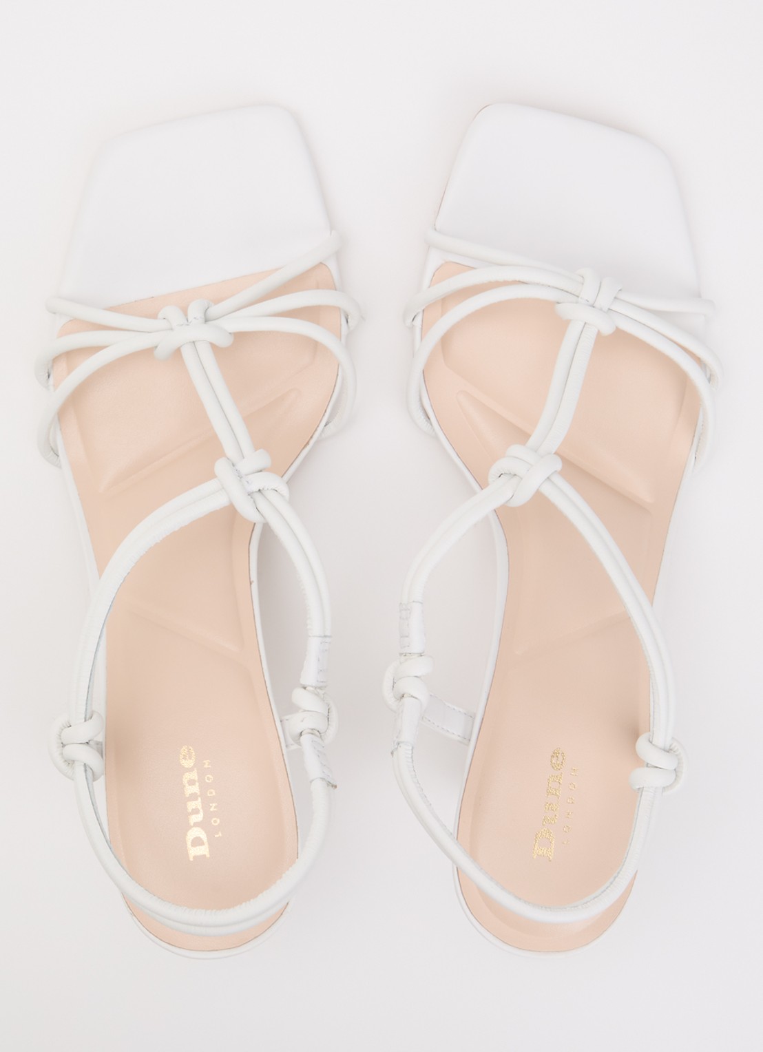 Dune London Matti sandalette van leer - detail 2 wit