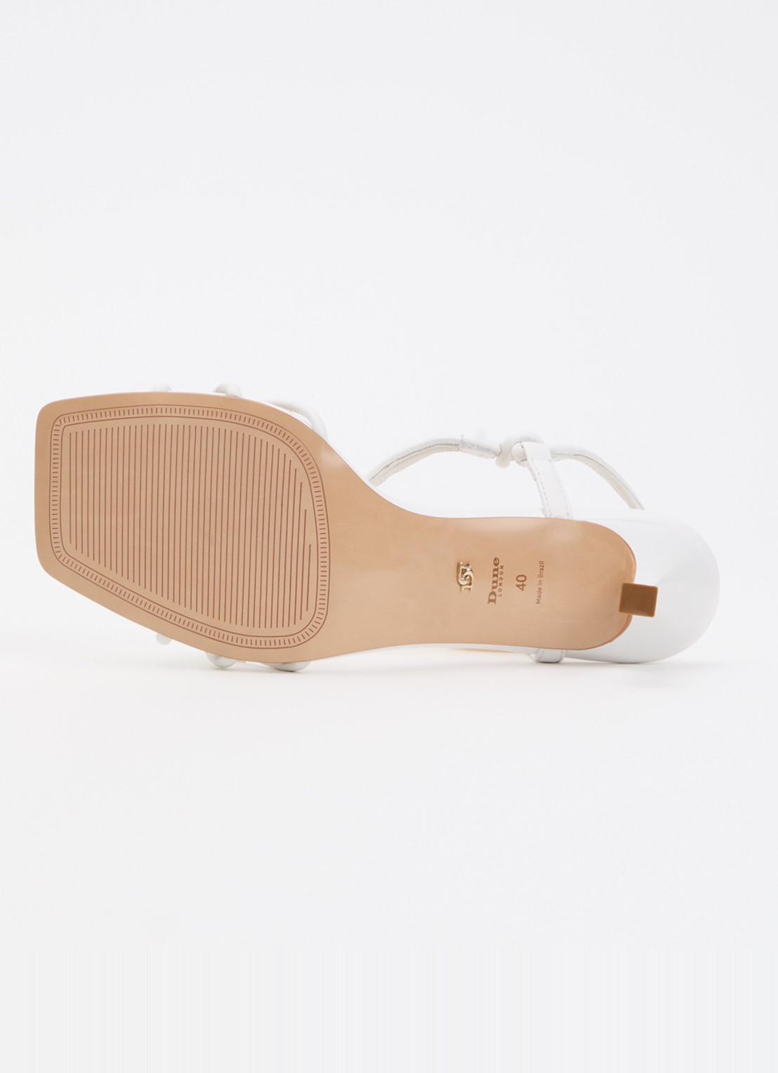 Dune London Matti sandalette van leer - detail 3 wit