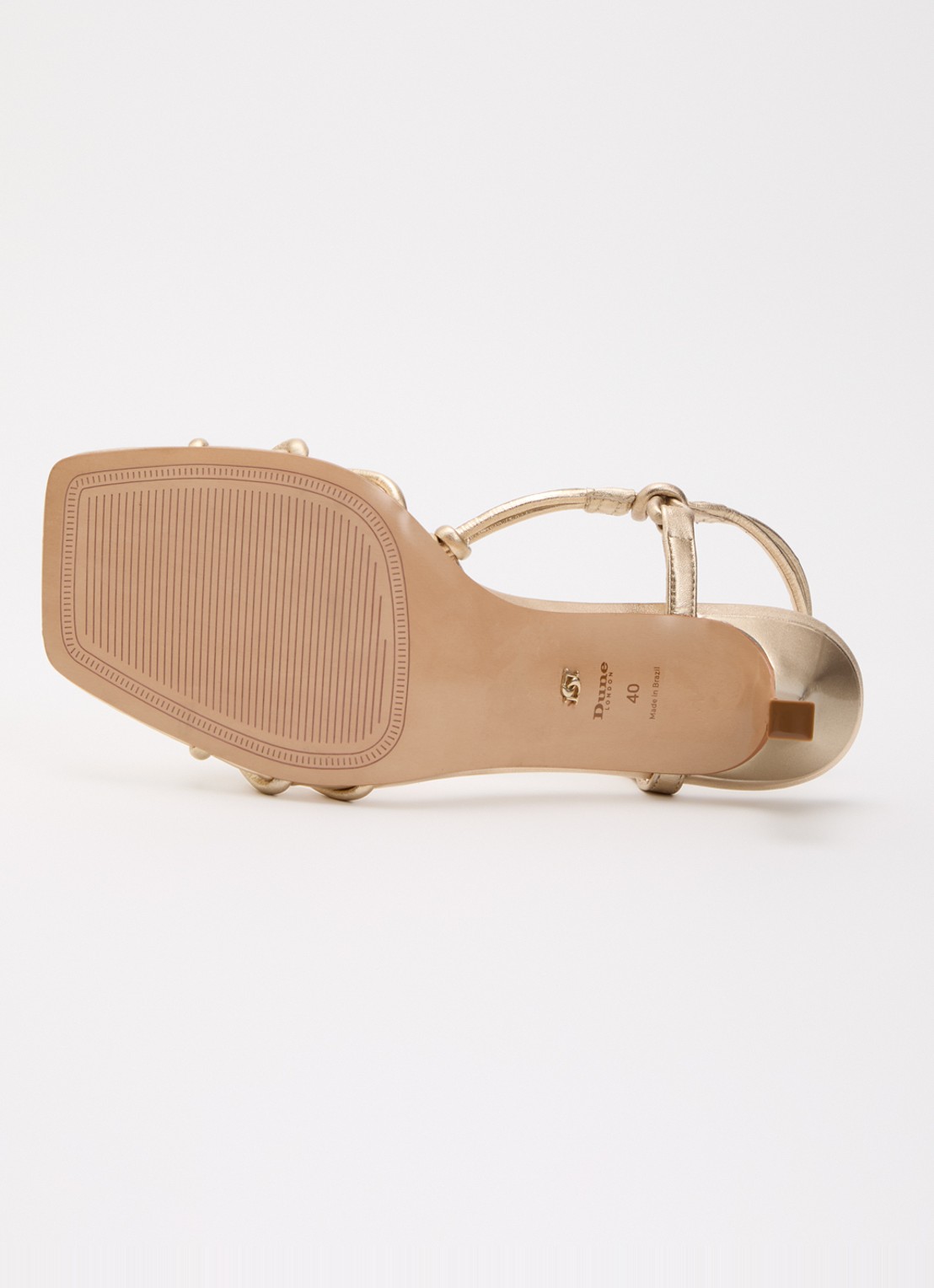 Dune London Matti sandalette van leer - detail 5 goud