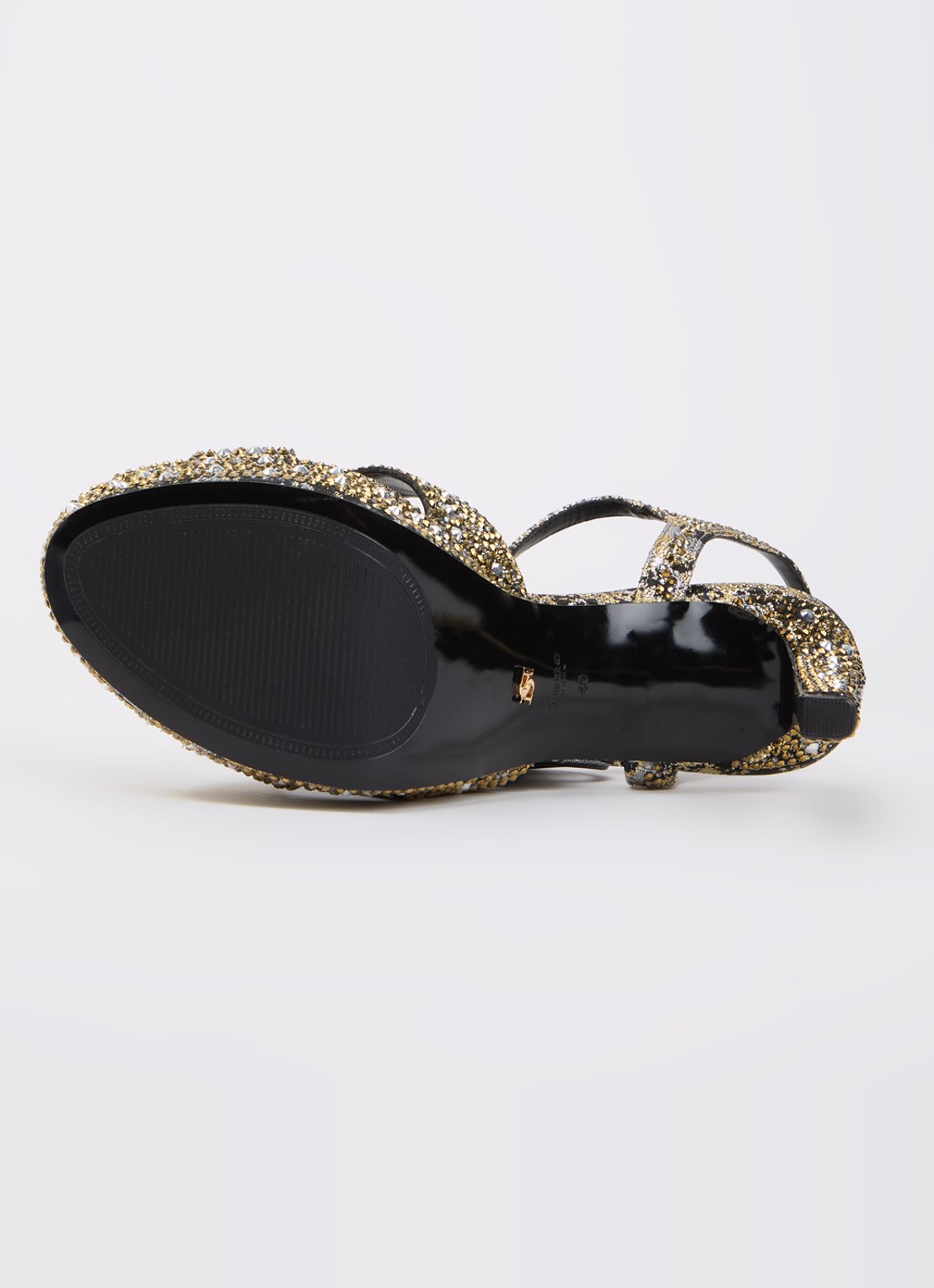 Dune London Mayve sandalette met strass - detail 3 goud