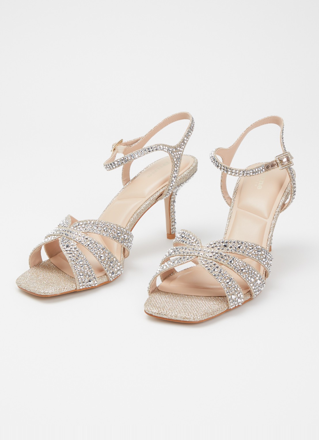 Dune London Mayven sandalette met strass - detail 2 goud