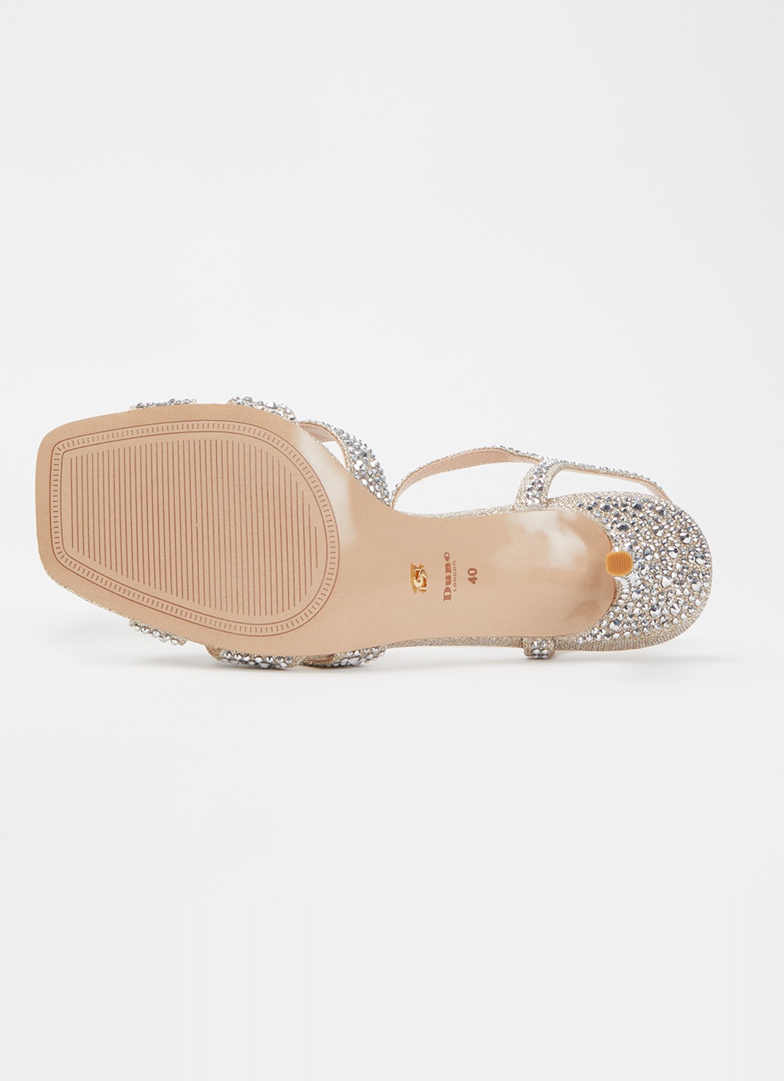 Dune London Mayven sandalette met strass - detail 4 goud