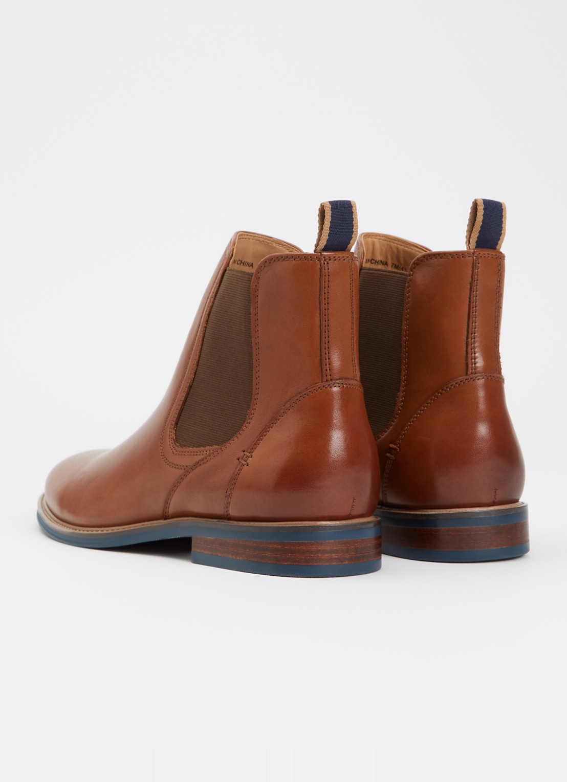 Dune London Mckinley chelsea boot - achterkant oranjebruin