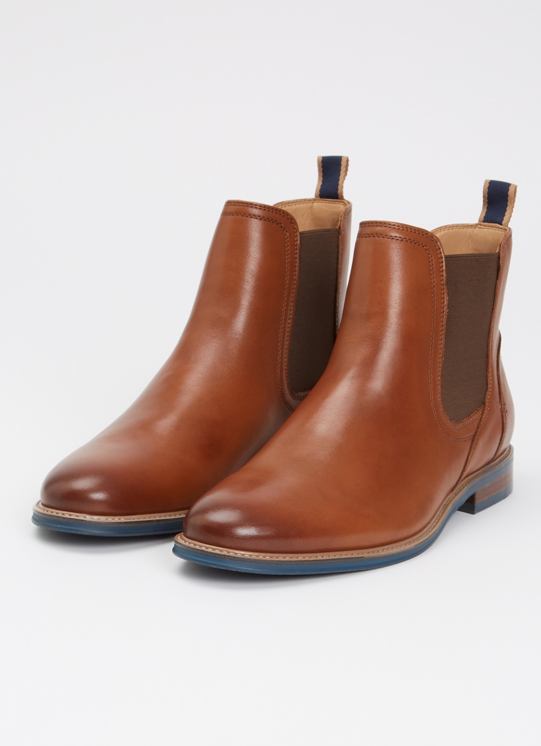 Dune London Mckinley chelsea boot - detail 3 oranjebruin