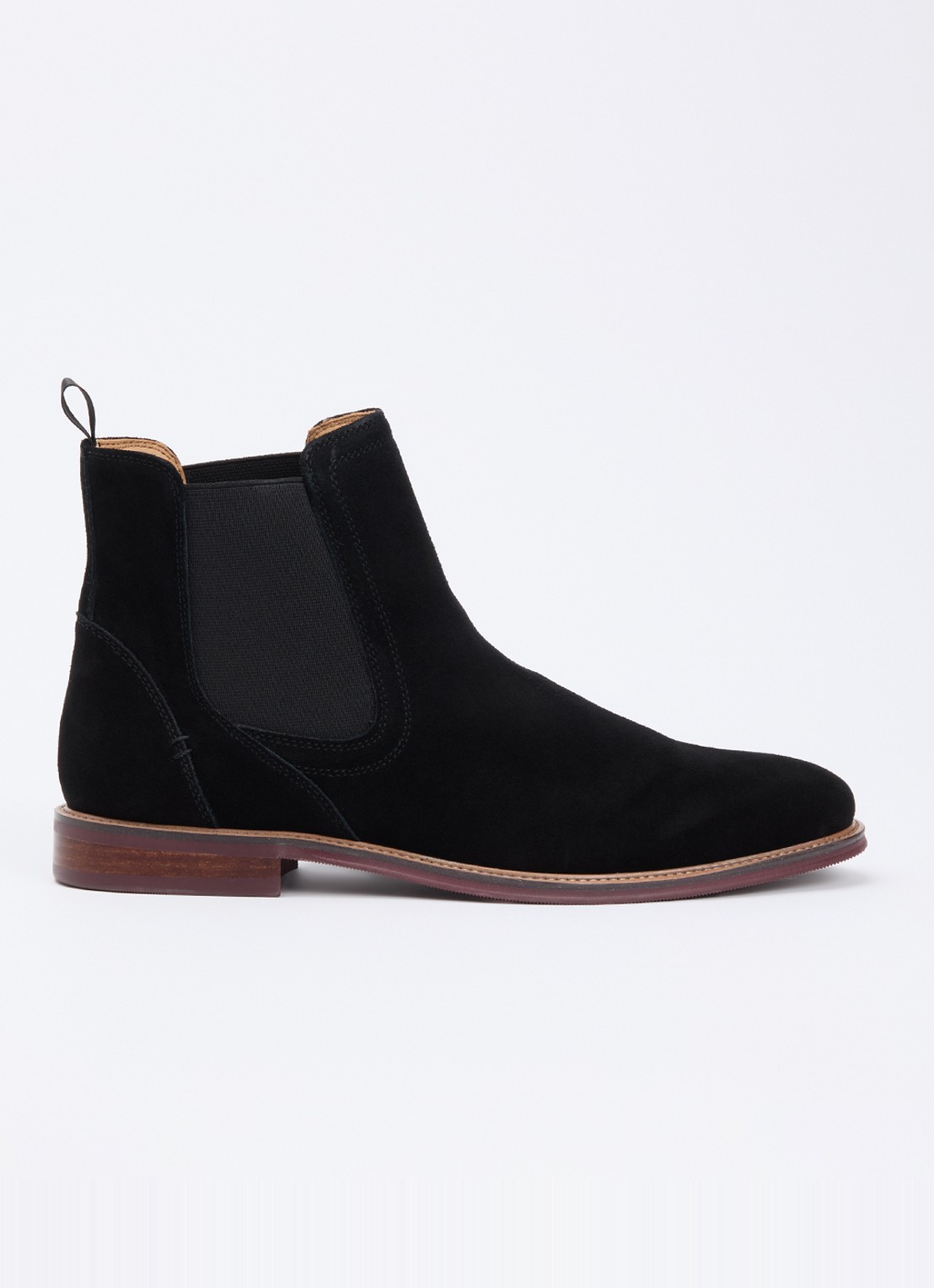 Dune London Mckinley chelsea boot - voorkant 3 diepzwart
