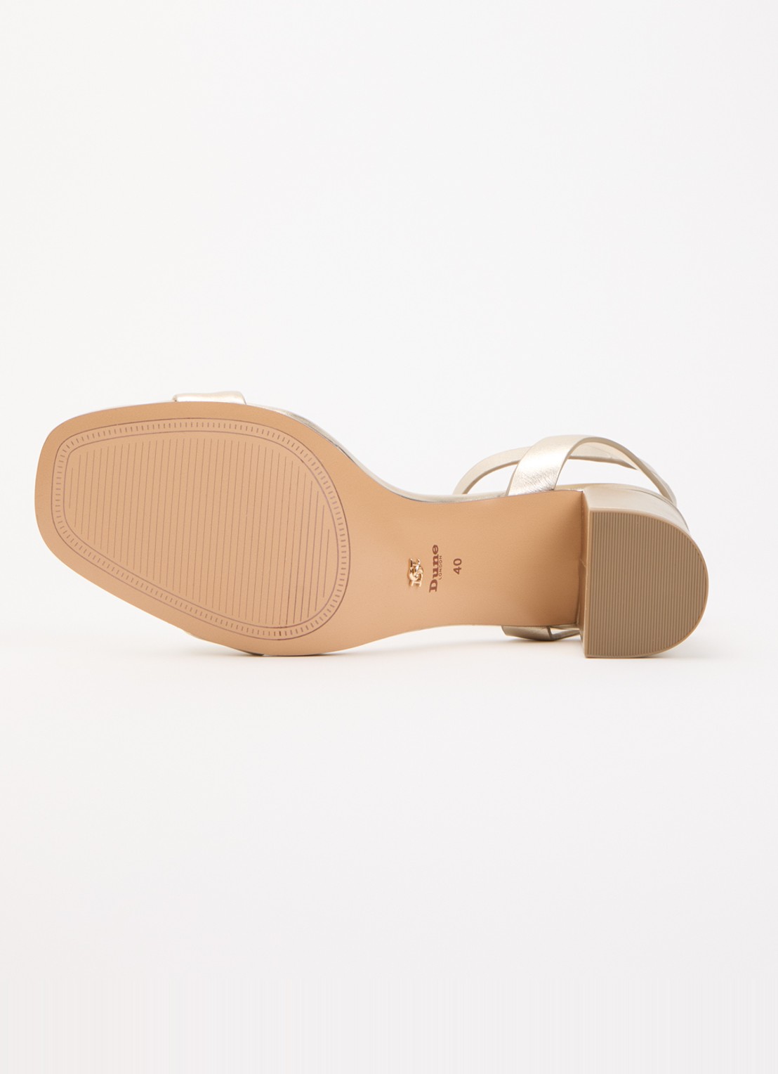 Dune London Medina sandalette van leer - detail 5 goud