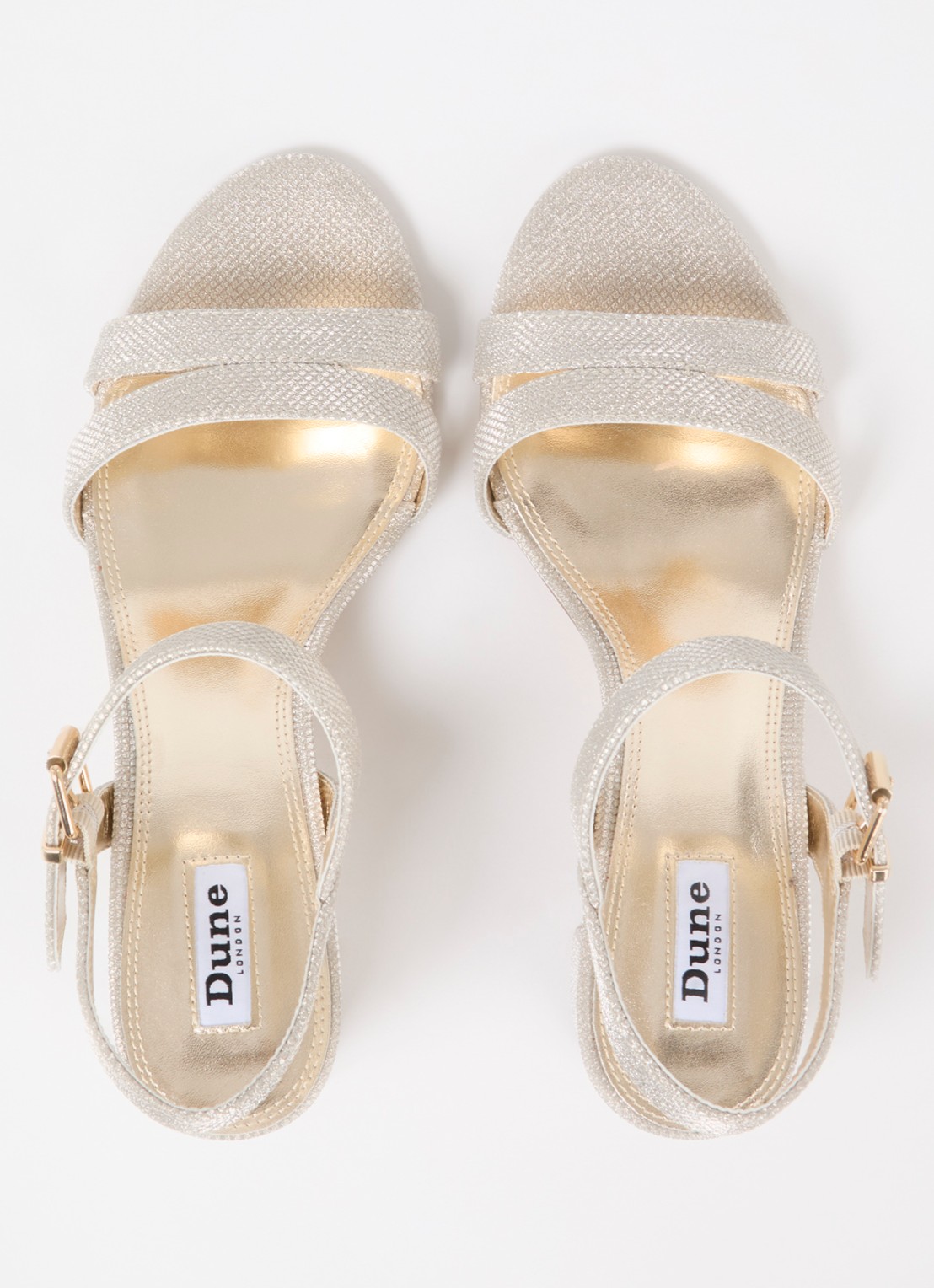 Dune London Merisa sandalette - detail 3 witgoud
