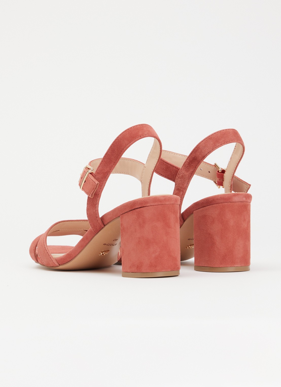Dune London Merisa sandalette - achterkant 2 koraalroze