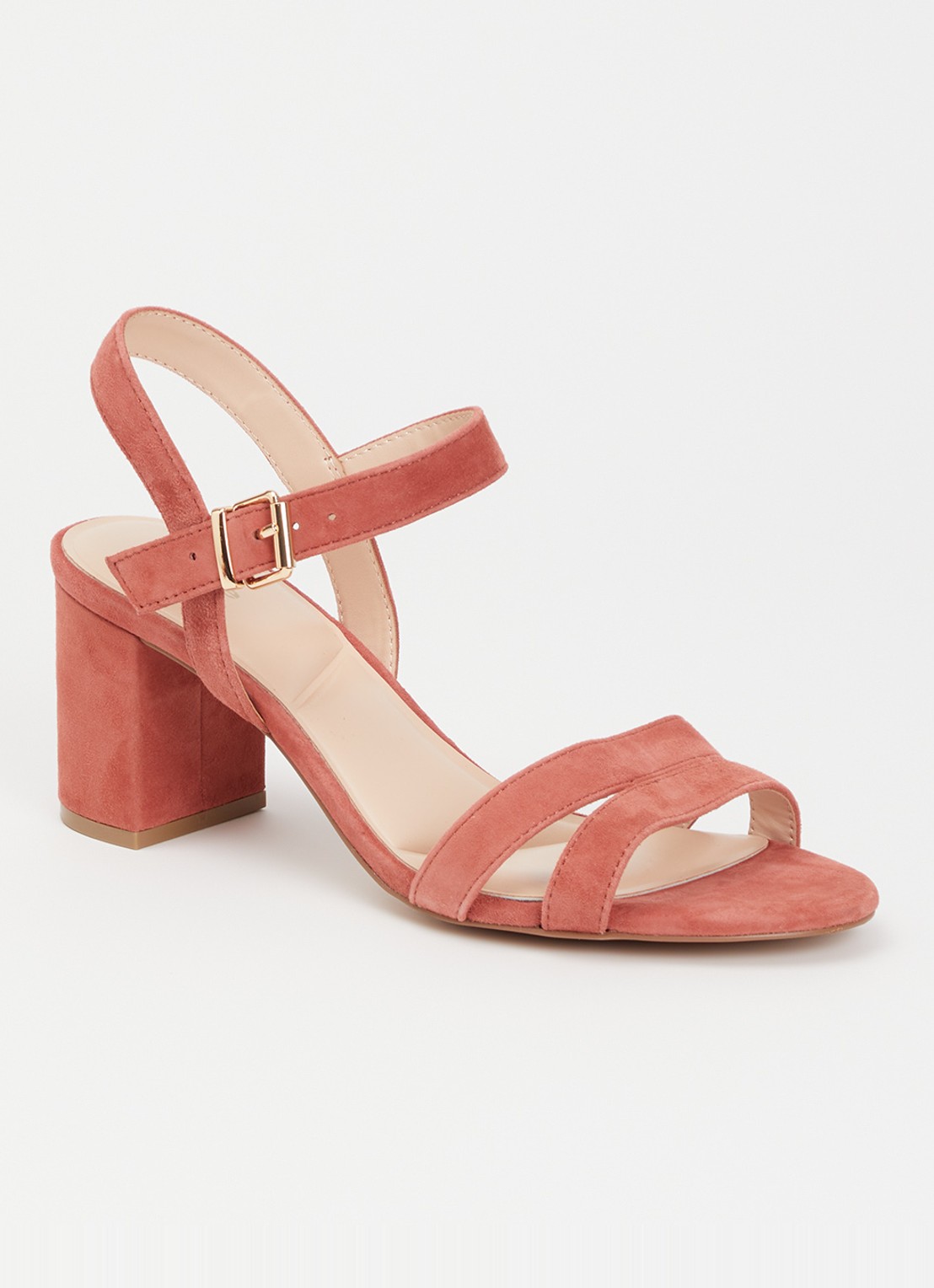 Dune London Merisa sandalette - voorkant koraalroze