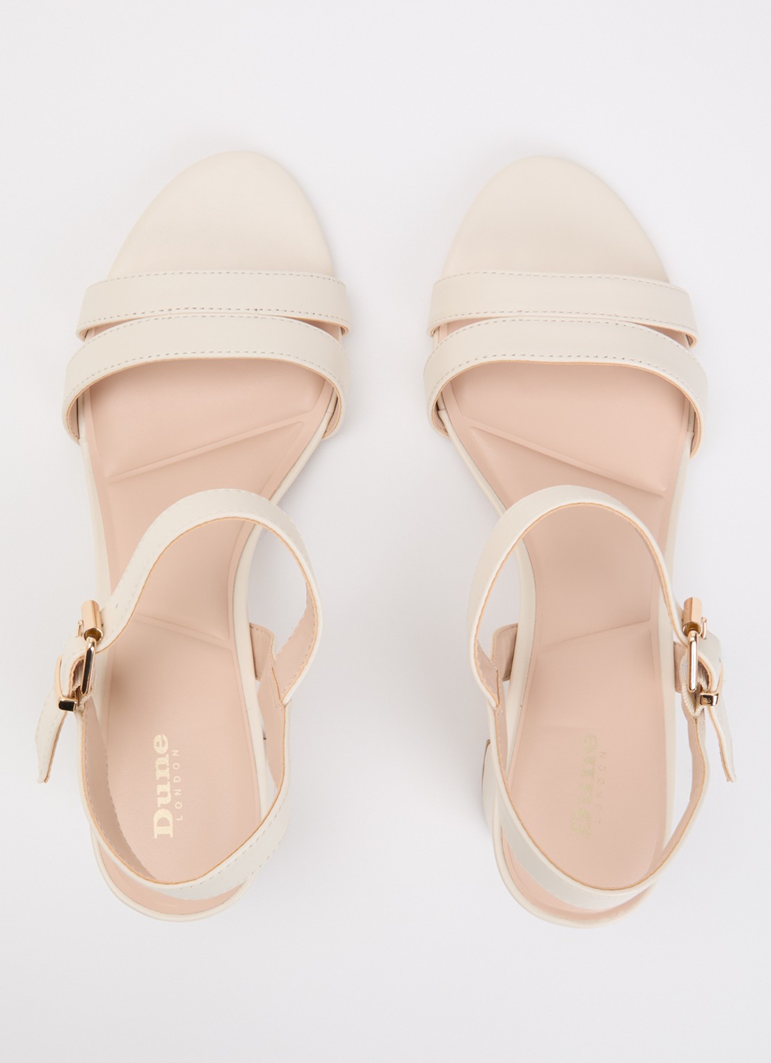 Dune London Merisa sandalette - detail creme