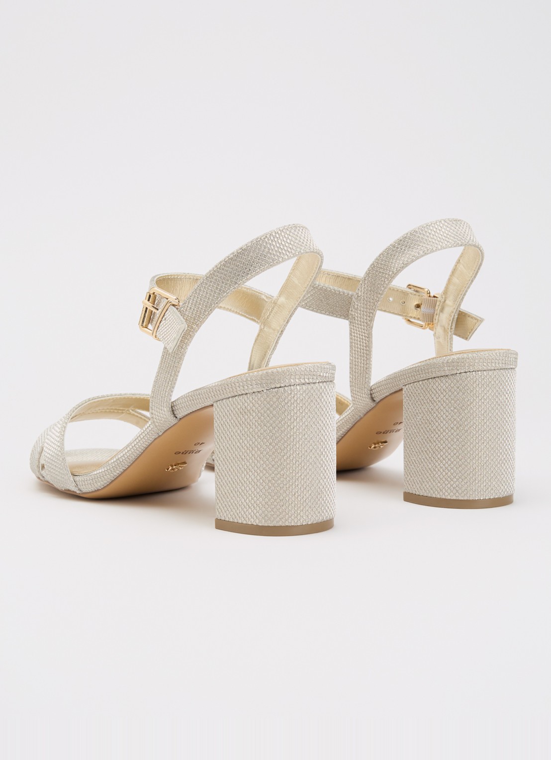 Dune London Merisa sandalette - achterkant 2 goud