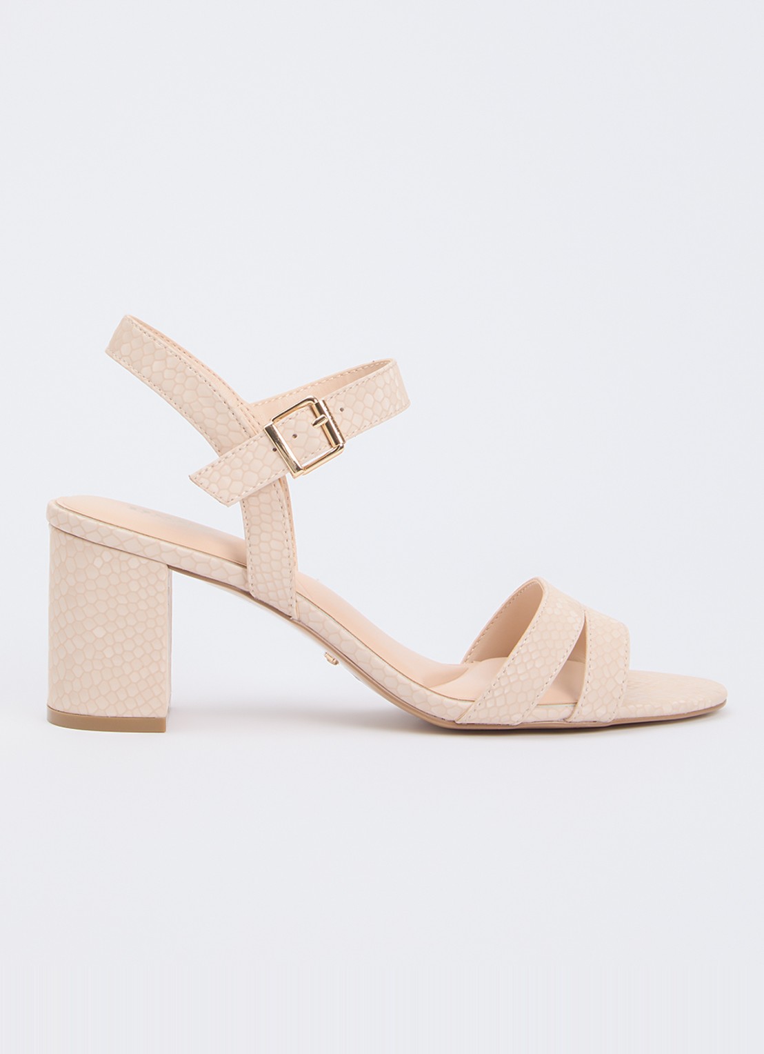 Dune London Merisa sandalette - voorkant 2 lichtroze