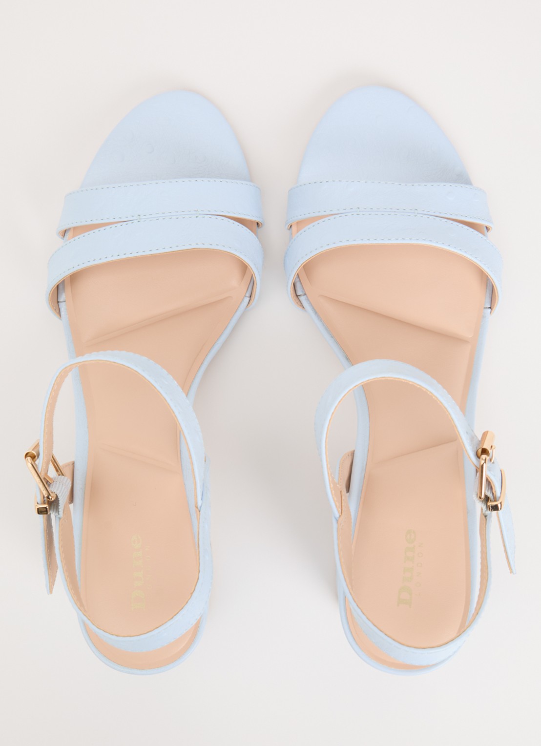Dune London Merisa sandalette - detail 3 lichtblauw