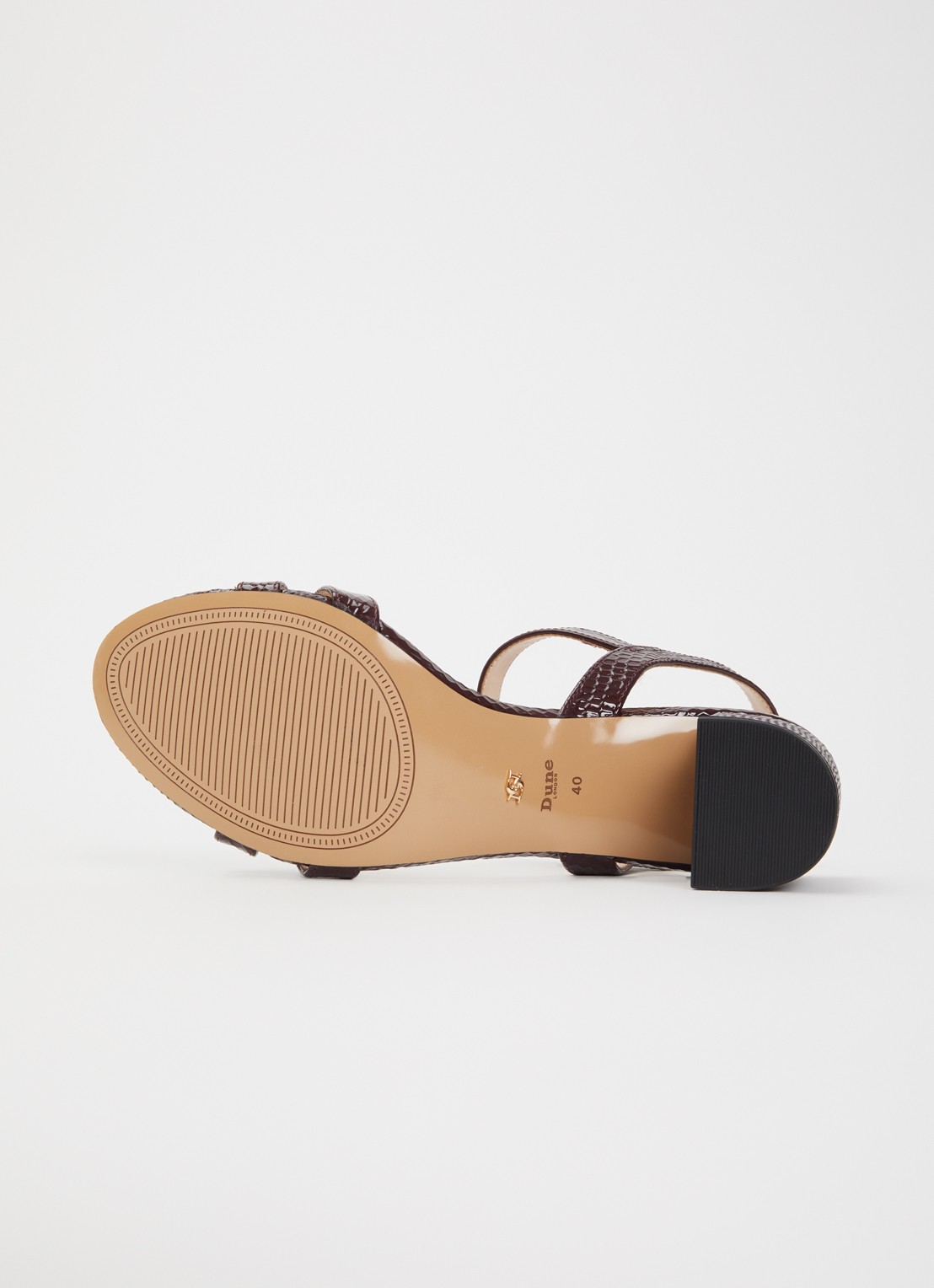 Dune London Merisa sandalette - detail 4 bordeauxrood