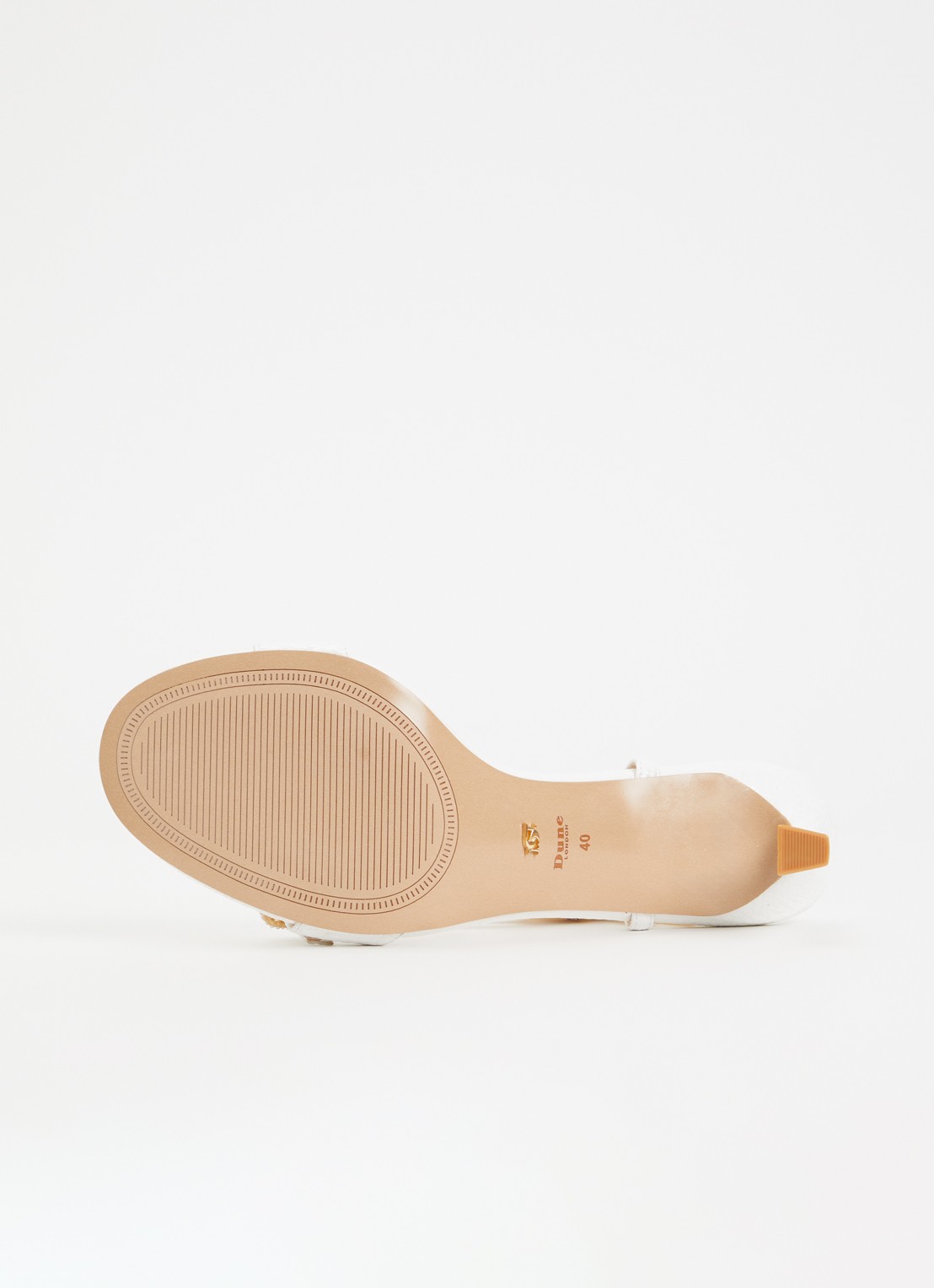 Dune London Milana sandalette met crocostructuur - detail 3 gebroken wit