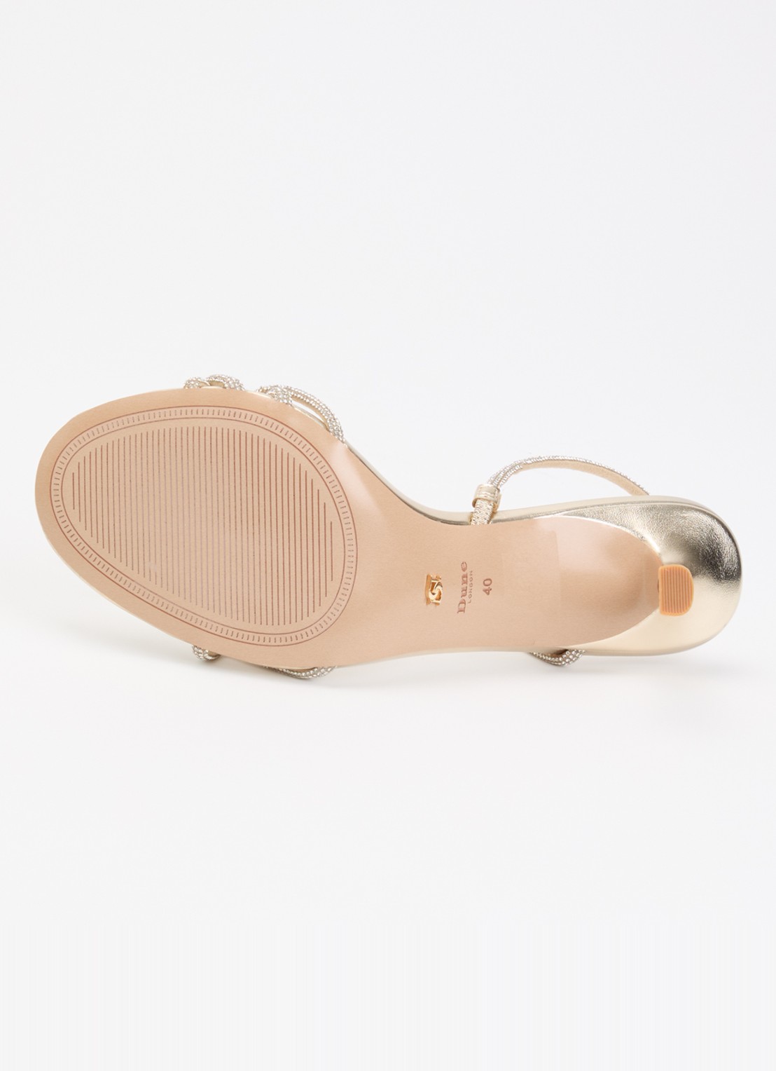 Dune London Milene sandalette met strass - detail 5 goud