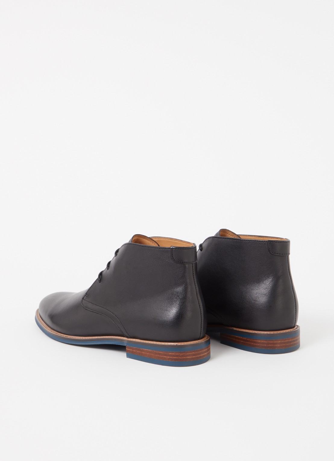 Dune London Millers veterboot van leer - achterkant 3 zwart