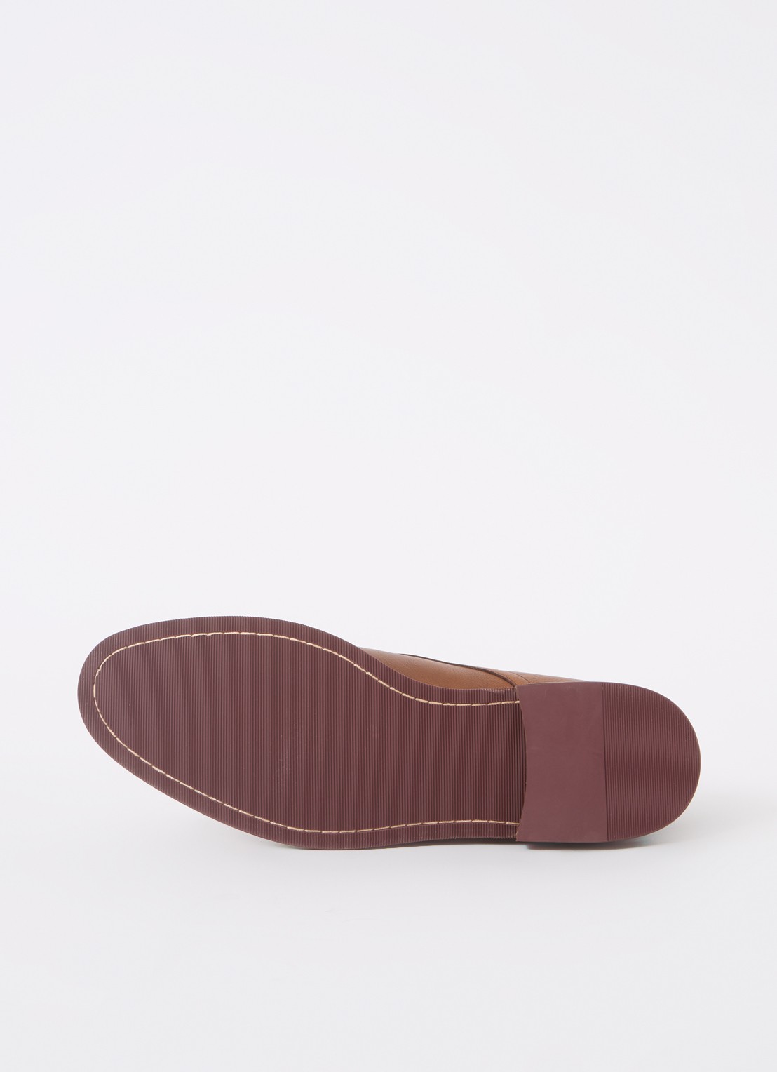 Dune London Millers veterboot van leer - detail 4 cognac