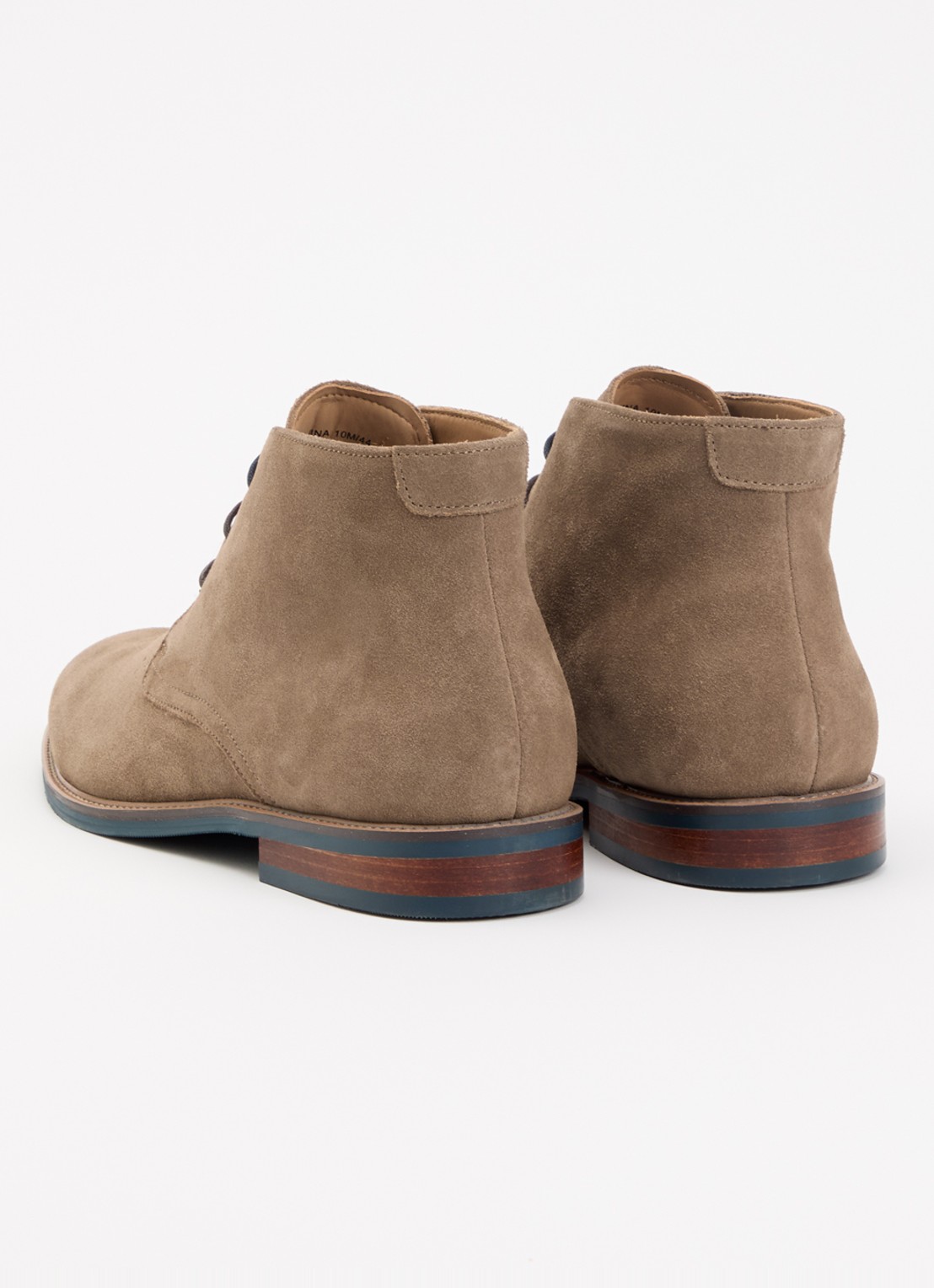 Dune London Millers veterboot van leer - achterkant donkerbeige