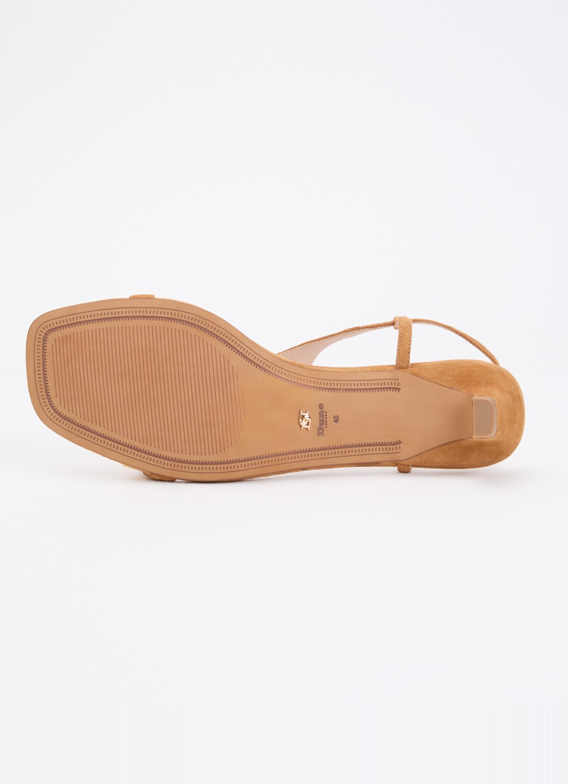 Dune London Monacos sandalette van leer - detail 3 camel
