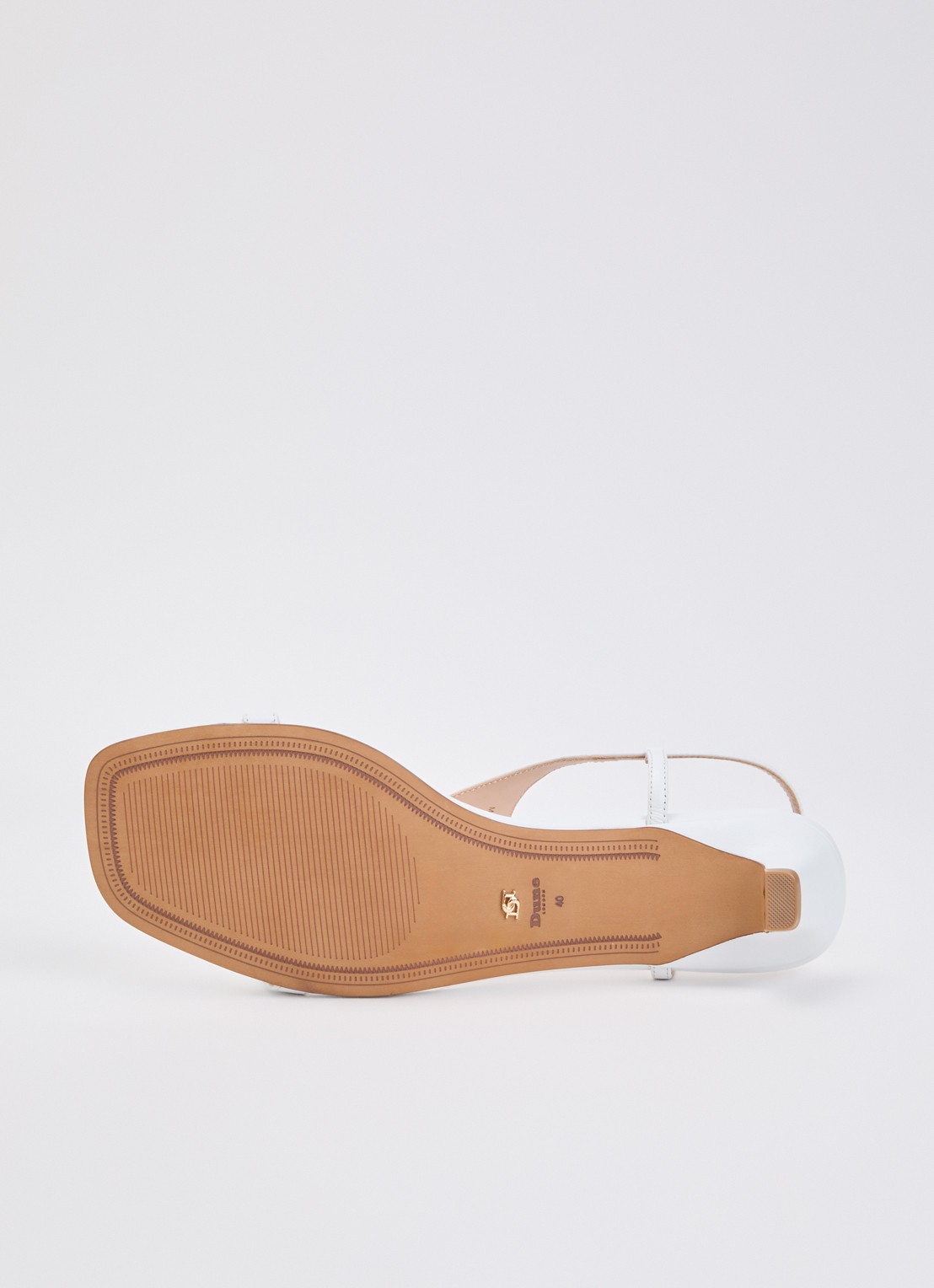 Dune London Monacos sandalette van leer - detail 3 wit